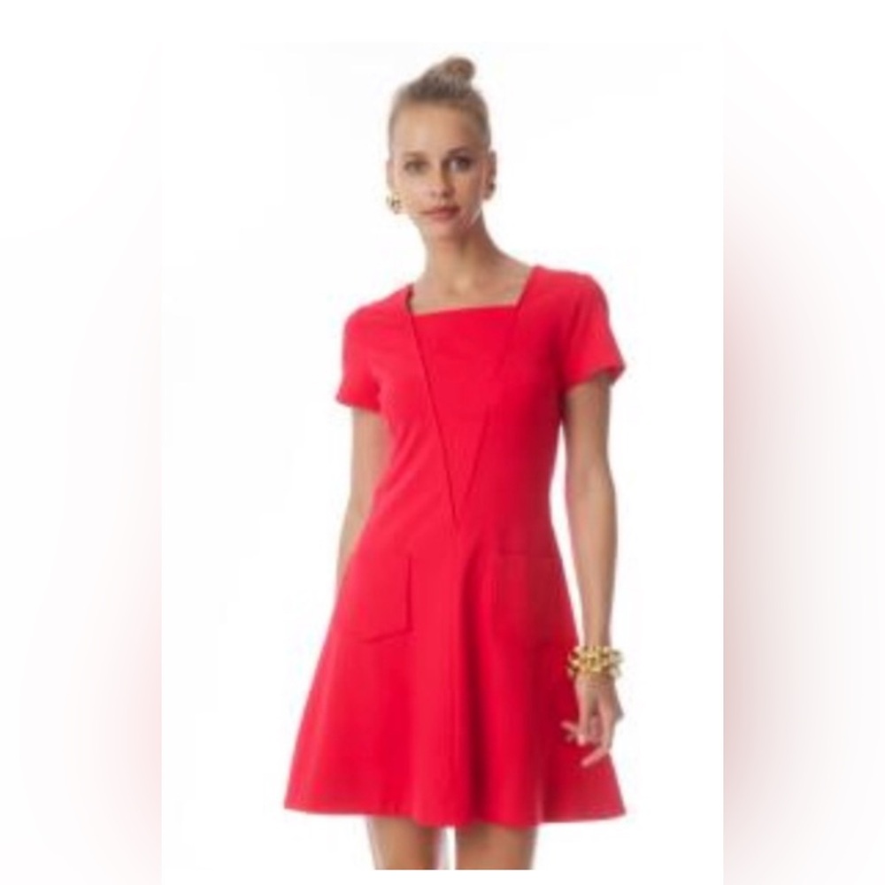 Elizabeth McKay Holly Dress in Red Size 2
